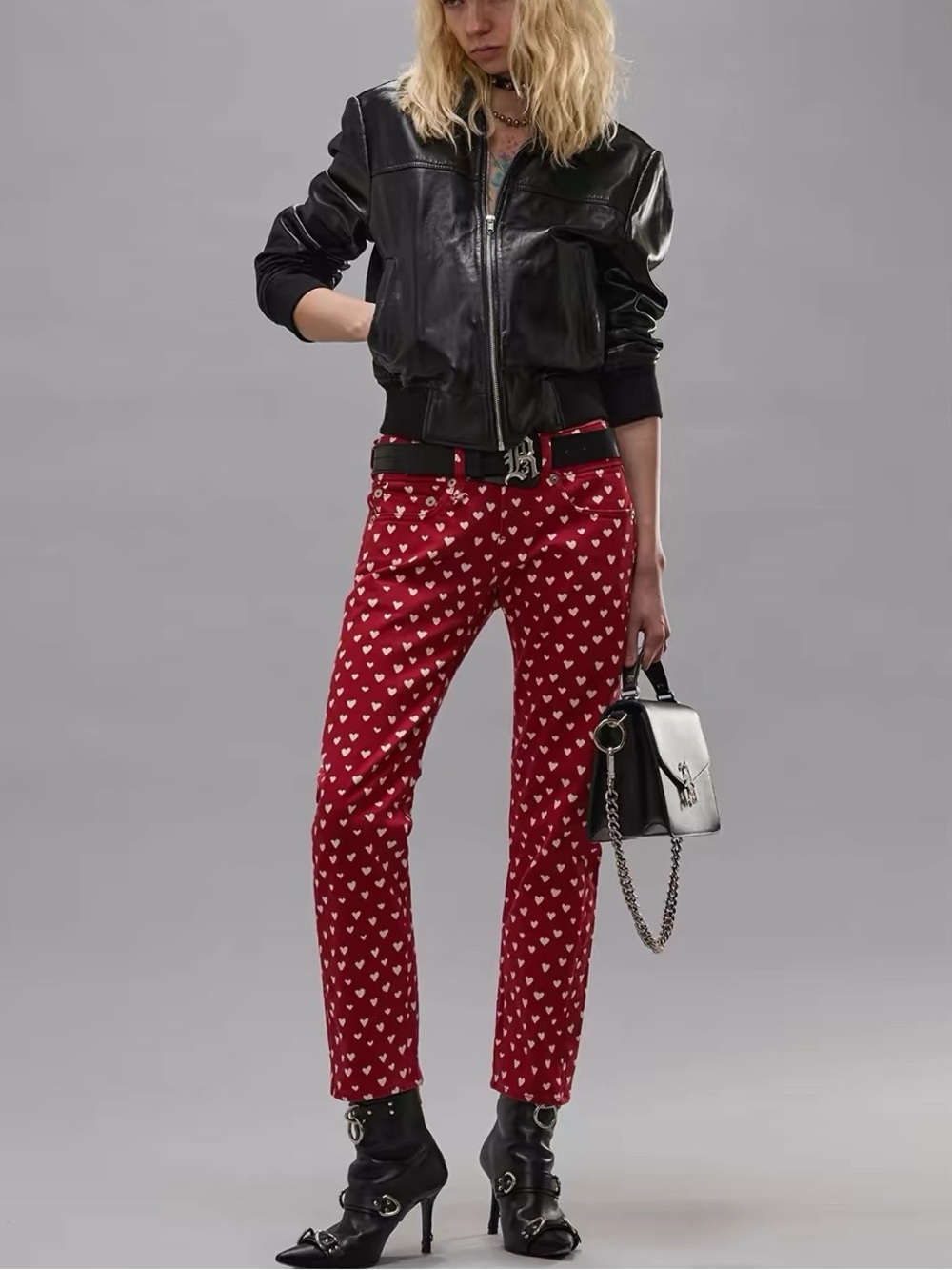 R13 Charlotte printed jeans, 24